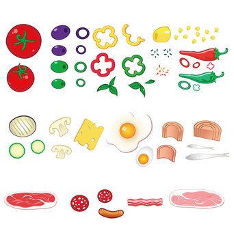 food ingredients set