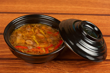 Fresh vegetable soup