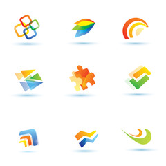 abstract icons set