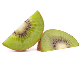 Obraz na płótnie Canvas Sliced kiwi fruit segment
