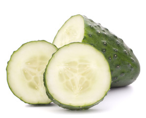 Sliced cucumber vegetable