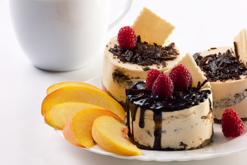 beautiful dessert and cup