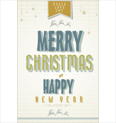 Fototapeta premium Vintage style design for New Year