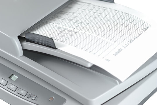 Scanner With Document