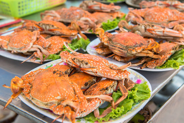 ready to eat seafood on the beach