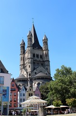 Fototapeta premium Great St. Martin Church, Cologne, Germany