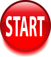 Красный знак с надписью START