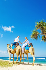 camel ride on wedding day 
