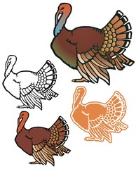 Fat turkey with variations