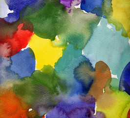 Naklejka premium aquarell abstrakt farbflächen