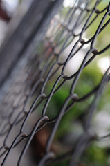 Fototapeta na wymiar Fence iron grating for protection.