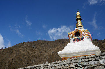 Traditional Tibetan stupa in Nepal,Asia