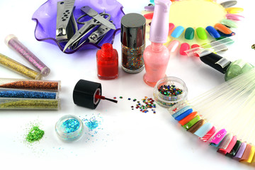 Glitter for nail polish