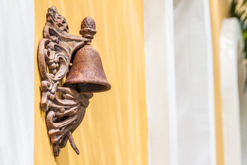 The vintage brass bell