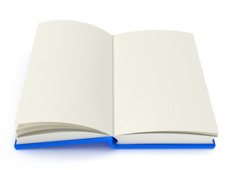 3D Illustration of an Open Book
