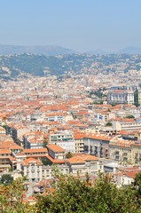Fototapeta na wymiar Aerial view of Nice, France