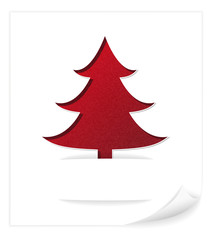 xmas tree greeting card