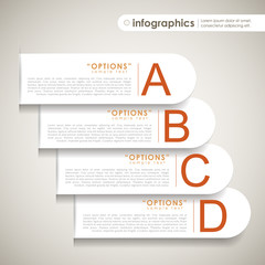 vector abstract 3d paper infographics