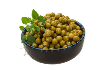 Marinated green peas