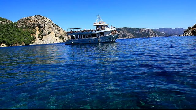 ferry boat in turunc turkey