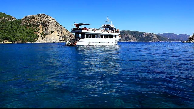 ferry boat in turunc turkey