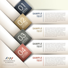 vector abstract 3d paper infographics