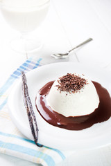 Traditional Italian dessert panna cotta