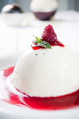 Panna cotta a traditional italian dessert