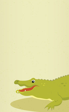 Alligator. Vector illustration.