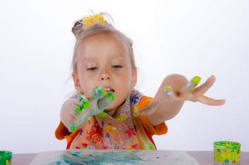 paint with finger paints