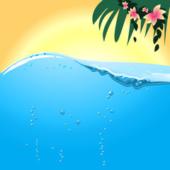 Summer Poster - Background - Vector Illustration