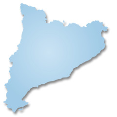 Carte de la Catalogne