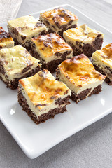 Brownie cheesecake