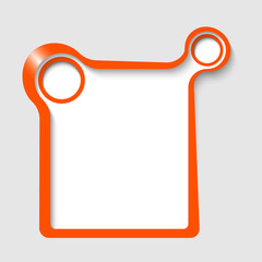 orange abstract frames for any text