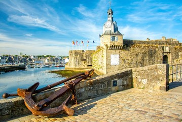 Concarneau en Bretagne, France - obrazy, fototapety, plakaty