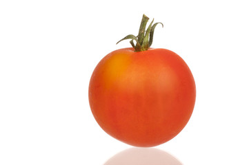red cherry tomato in closeup