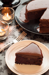 Sweet chocolate cakes.