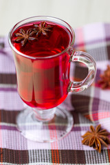 Obraz na płótnie Canvas Red Tea (karkade) with anisetree