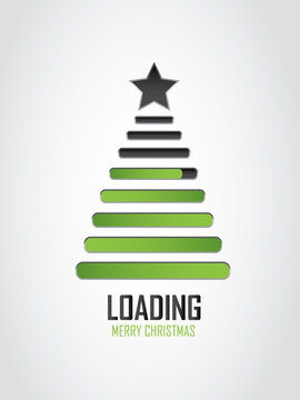 creative Christmas loading icon