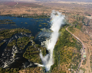 Victoria Falls on Zambezi River
