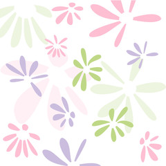 Fototapeta na wymiar Seamless floral pattern, wallpaper