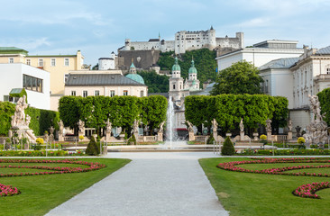 Summer city garden (Salzburg, Austria)