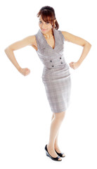 Attractive Indian woman isolated on white background