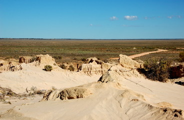 Chinese wall in Mungo National Park, Australia