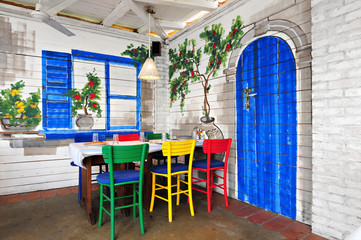 Greek tavern concept