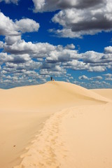Plakat Dunes in Mungo National Park, Australia
