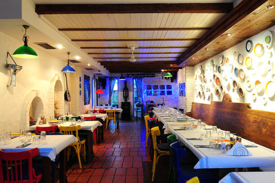 greek restaurant interior