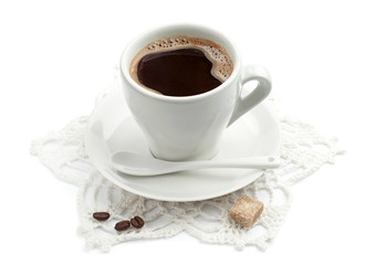 Cup of hot coffee