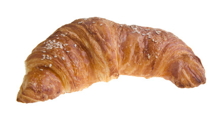 croissant. Fresh and tasty croissant over white background