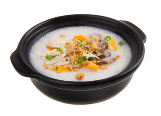 Simple and healthy porridge cooked with sweet potato. For diet a
